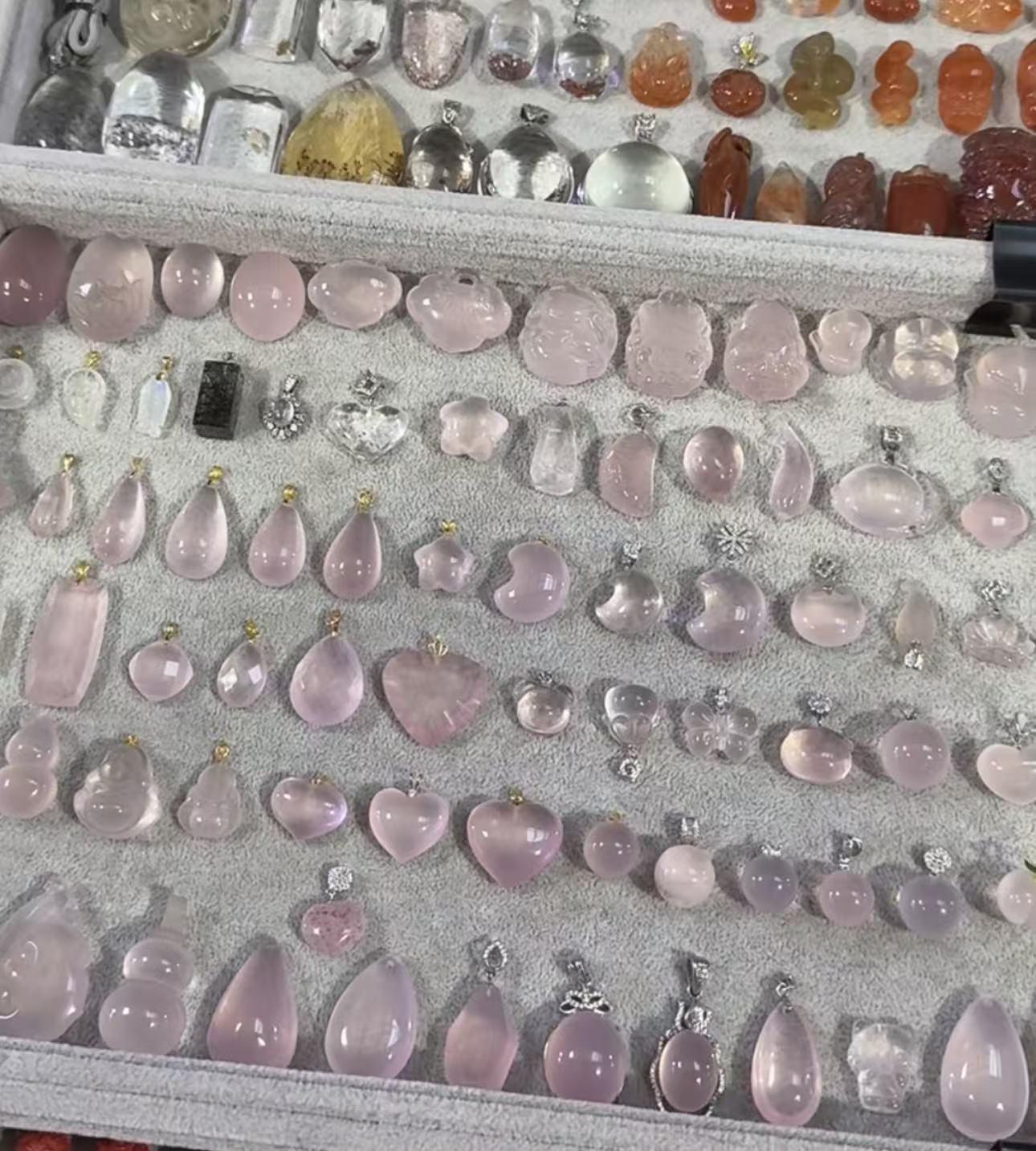 Rainbow Crystals set Natural crystal Necklace&pendant