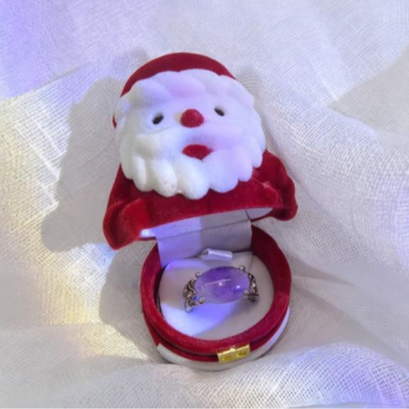 Christmas Themed Plush Jewelry Boxes - Santa, Snowman, Christmas Tree Shapes for Rings, Earrings | Festive Gift Organizer