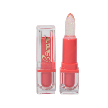 Lustrous color changing lipstick