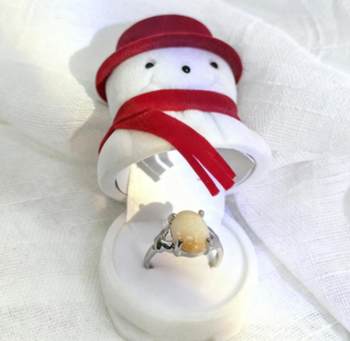 Christmas Themed Plush Jewelry Boxes - Santa, Snowman, Christmas Tree Shapes for Rings, Earrings | Festive Gift Organizer