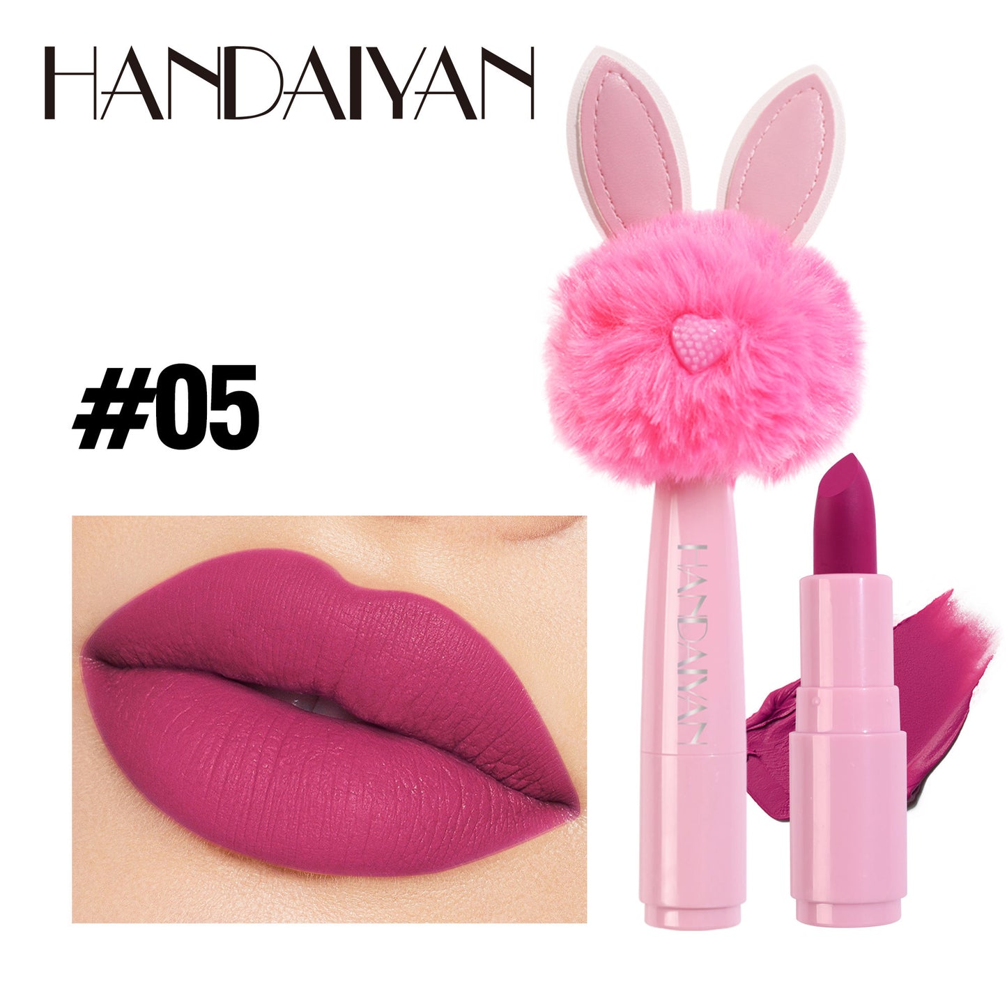 Rabbit Plush Head Lipstick