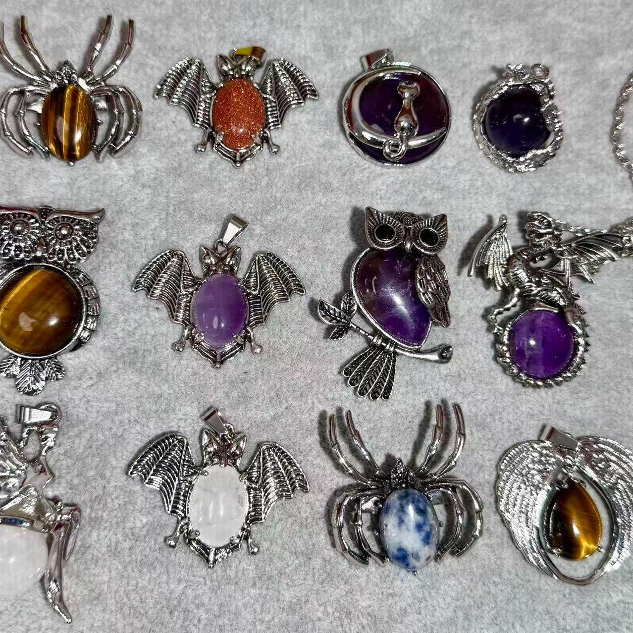 Rainbow Crystals set Natural crystal Necklace&pendant