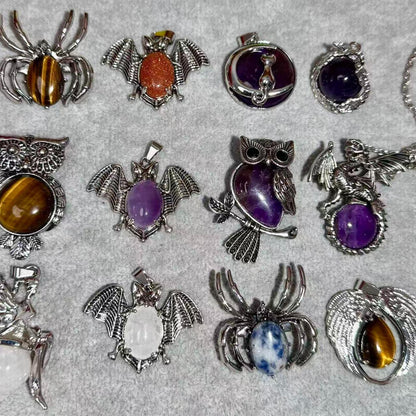 Rainbow Crystals set Natural crystal Necklace&pendant